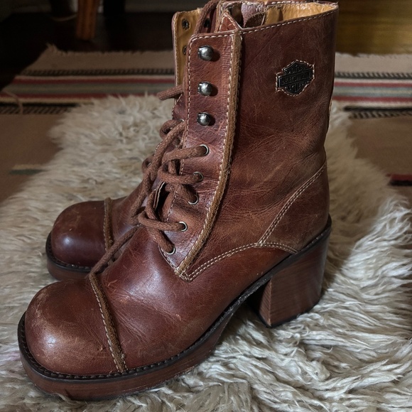 Women’s Vintage Harley Davidson Boots - Picture 1 of 1